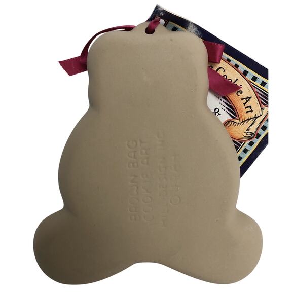 Vintage Brown Bag Cookie Art Baking Mold Teddy Bear 1984 with Recipe Book - Picture 3 of 5